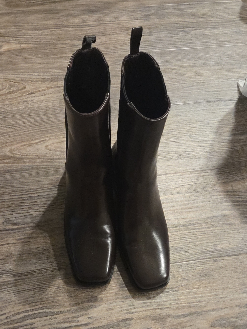 H&M Dark Brown Heeled Ankle Boots